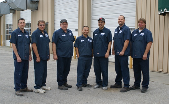 Jeff, Jon, Bob, Eddie, Marco, Josh & Adam Body Shop Group Pic
