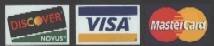 We accept Visa, Mastercard, Discover Credit Cards Accepted